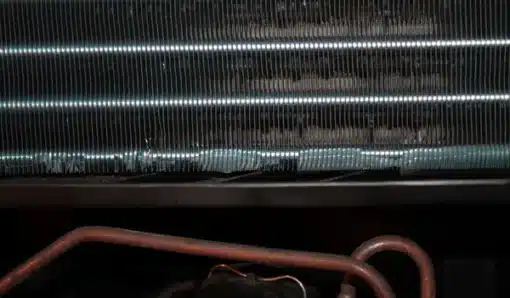 dirty AC evaporator coil in need of cleaning