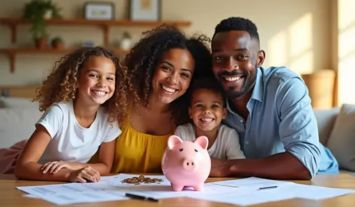 Family saving money from 2025 tax law changes
